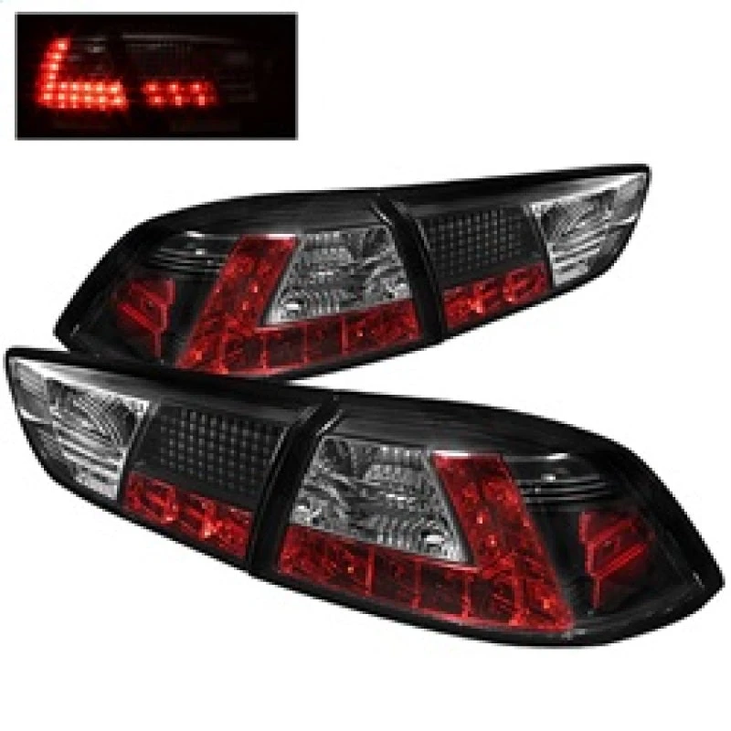 Spyder Mitsubishi Lancer/Evolution X 08-14 LED Tail Lights Blk ALT-YD-MITEVO1008-LED-BK 4 Spyder Mitsubishi Lancer/Evolution X 08-14 LED Tail Lights Blk ALT-YD-MITEVO1008-LED-BK - Image 2