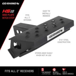 Go Rhino HS-10 Hitch Skid Step -Esptruck Shop 6213d9b9e7a46ade2414ea2c9bf08424