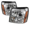 Spyder Cadillac Escalade 02-06 Projector Xenon/HID Model- LED Halo DRL Chrm PRO-YD-CE02-HID-DRL-C -Esptruck Shop 64d830f8e49f377f86ce9763765f51e2