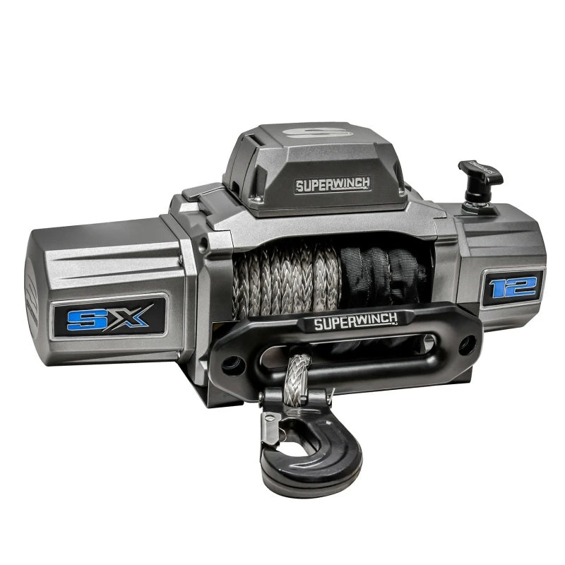 Superwinch 12000 LBS 12V DC 3/8in X 80ft Synthetic Rope SX 12000SR Winch - Graphite 11 Superwinch 12000 LBS 12V DC 3/8in X 80ft Synthetic Rope SX 12000SR Winch - Graphite - Image 9