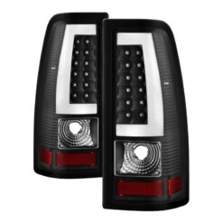 Spyder XTune Chevy Silverado 1500 03-06 Tail Lights - Light Bar LED - Black ALT-JH-CS03-LBLED-BK