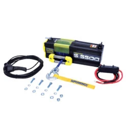 Superwinch 5500 LBS 12V DC 1/4in X 60ft Synthetic Rope S5500 Winch -Esptruck Shop 6b0430b261a72862ed01923e0c420cf9