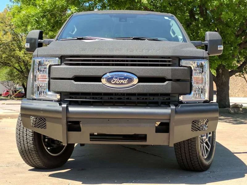 Road Armor 17-20 Ford F-250 Vaquero Front Non-Winch Bumper - Tex Blk 4 Road Armor 17-20 Ford F-250 Vaquero Front Non-Winch Bumper - Tex Blk - Image 2
