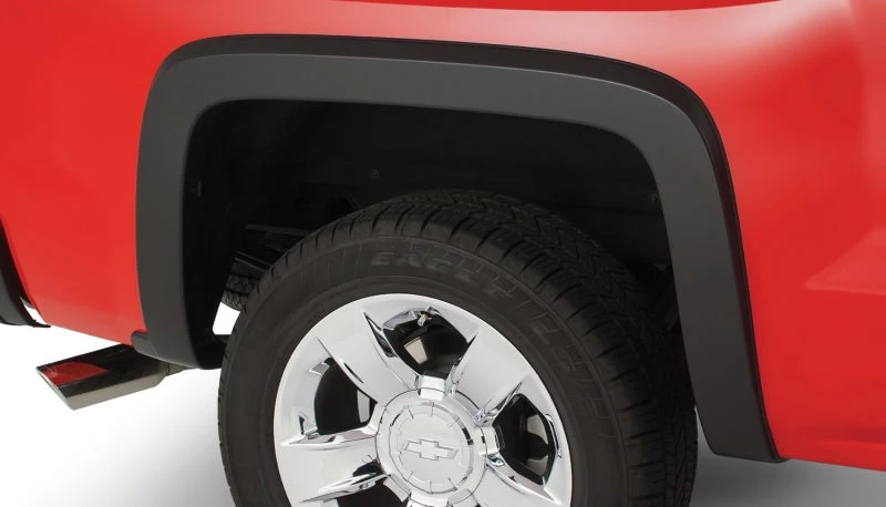 Bushwacker 15-18 Chevy Silverado 2500 HD Fleetside OE Style Flares 2pc 78.8/97.8in Bed - Black 3 Bushwacker 15-18 Chevy Silverado 2500 HD Fleetside OE Style Flares 2pc 78.8/97.8in Bed - Black