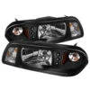 Spyder Ford Mustang 87-93 1PC LED (Replaceable LEDs)Crystal Headlights Black HD-YD-FM87-1PC-LED-BK -Esptruck Shop 73325b6324a509a9b829170641666469