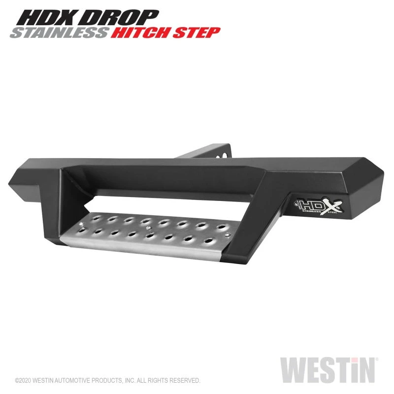 Westin HDX Stainless Drop Hitch Step 34in Step 2in Receiver - Textured Black 4 Westin HDX Stainless Drop Hitch Step 34in Step 2in Receiver - Textured Black - Image 2