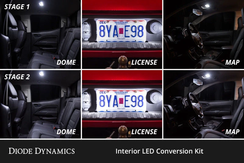 Diode Dynamics 05-21 Nissan Frontier Interior LED Kit Cool White Stage 2 5 Diode Dynamics 05-21 Nissan Frontier Interior LED Kit Cool White Stage 2 - Image 3