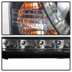 Spyder Audi A6 02-04 Projector Headlights Halogen Model Only - DRL Black PRO-YD-ADA601-DRL-BK -Esptruck Shop 79ee0f47f369ba42494de2e9a7393bb4