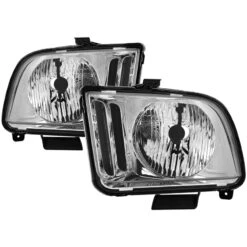 Spyder XTune Ford Mustang 05-09 Halogen OEM Style Headlight (Non HID) OEM Chrome HD-JH-FM05-C