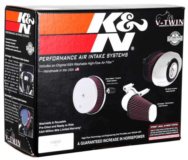 K&N FIPK H/D Touring Models 2017 Chrome Performance Air Intake System 10 K&N FIPK H/D Touring Models 2017 Chrome Performance Air Intake System - Image 8