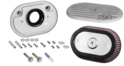 K&N Street Metal Intake System Side Draft Touring Silver Intake System-Harley Davidson -Esptruck Shop 7ee1da8dc3626370abd67e103693c10d