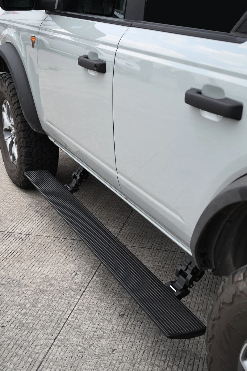 Go Rhino Ford Bronco 4dr E-BOARD E1 Electric Running Board Kit (No Drill) - Tex. Blk 6 Go Rhino Ford Bronco 4dr E-BOARD E1 Electric Running Board Kit (No Drill) - Tex. Blk - Image 4