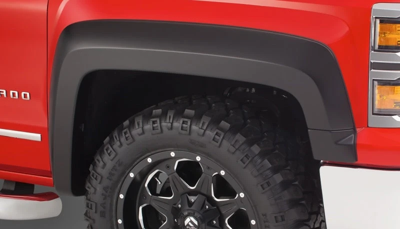 Bushwacker 15-18 Chevy Silverado 2500 HD Extend-A-Fender Style Flares 2pc - Black 3 Bushwacker 15-18 Chevy Silverado 2500 HD Extend-A-Fender Style Flares 2pc - Black