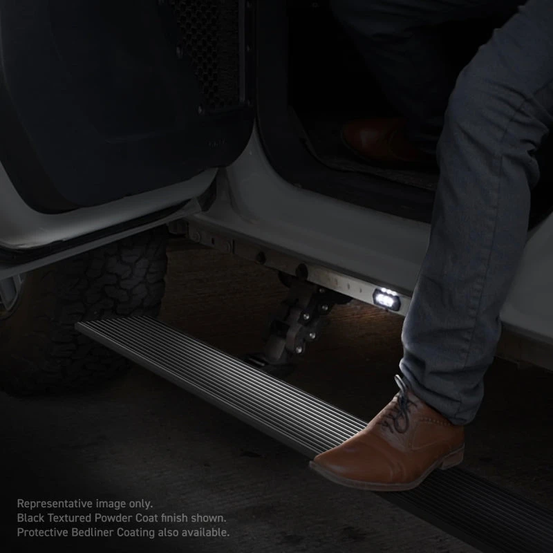 Go Rhino Toyota Tundra Double Cab 4dr E-BOARD E1 Electric Running Board Kit - Bedliner Coating 7 Go Rhino Toyota Tundra Double Cab 4dr E-BOARD E1 Electric Running Board Kit - Bedliner Coating - Image 5