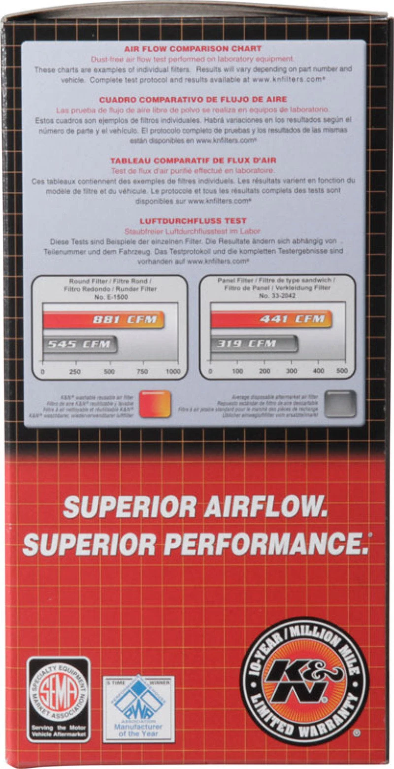 K&N Custom Round Filter 5-1/8in FLG / 9in OD X 4-1/8in HW/VENT 9 K&N Custom Round Filter 5-1/8in FLG / 9in OD X 4-1/8in HW/VENT - Image 7