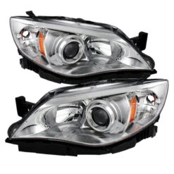 Spyder Xtune Subaru Impreza Wrx 08-14 Halogen Models Only Headlights Chrome HD-JH-SI08-AM-C