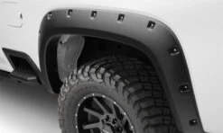Bushwacker 19-21 Chevrolet Silverado 2500 / 3500 HD (Excl. Dually) Forge Style Flares 4pc - Black -Esptruck Shop 88c1ce0b11ef0bc08ab06de324299398