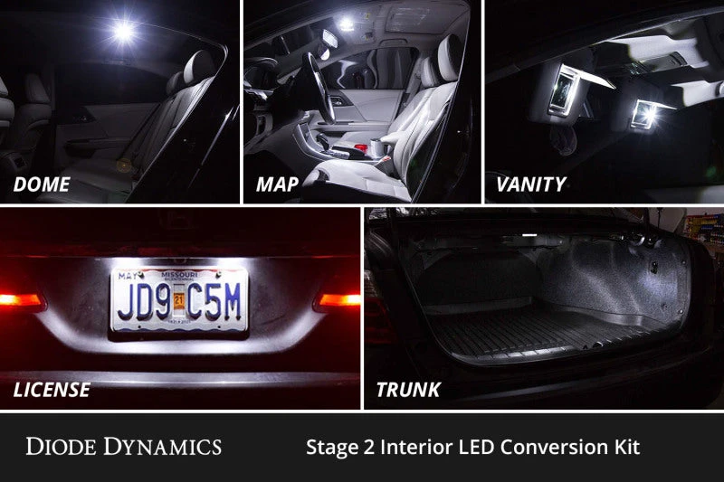 Diode Dynamics 12-17 Toyota Camry Interior LED Kit Cool White Stage 2 5 Diode Dynamics 12-17 Toyota Camry Interior LED Kit Cool White Stage 2 - Image 3