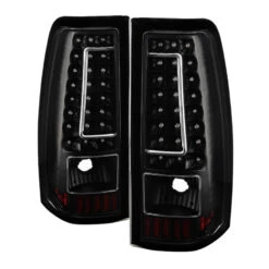 Spyder Xtune Chevy Silverado 1500-2500-3500 03-06 C-Shape LED Tail Lights Black ALT-ON-CS03-G2-LED-BK