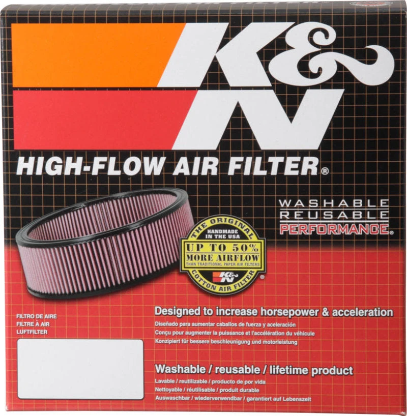 K&N Custom Round Filter 5-1/8in FLG / 9in OD X 4-1/8in HW/VENT 10 K&N Custom Round Filter 5-1/8in FLG / 9in OD X 4-1/8in HW/VENT - Image 8