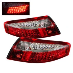 Spyder Xtune Porsche 911 996 ( Non 4S. Turbo. GT3 ) 99-04 LED Tail Lights Red Clear ALT-ON-P99699-LED-RC