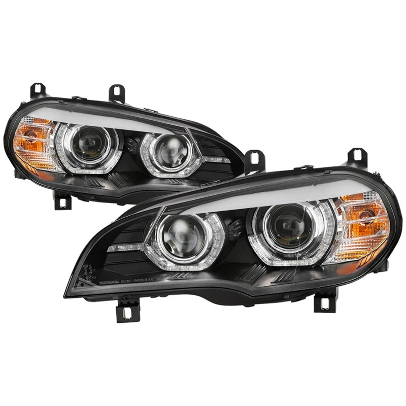 Spyder 07-10 BMW X5 E70 (HID Models Only) Projector Headlights - Black PRO-YD-BMWE7007-AFSHID-BK 3 Spyder 07-10 BMW X5 E70 (HID Models Only) Projector Headlights - Black PRO-YD-BMWE7007-AFSHID-BK