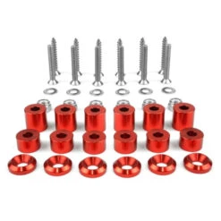 BuiltRight Industries 42 Piece Tech Plate Mounting Hardware Kit - Red -Esptruck Shop 93a8447258aa0293a976a6b0385c8a05
