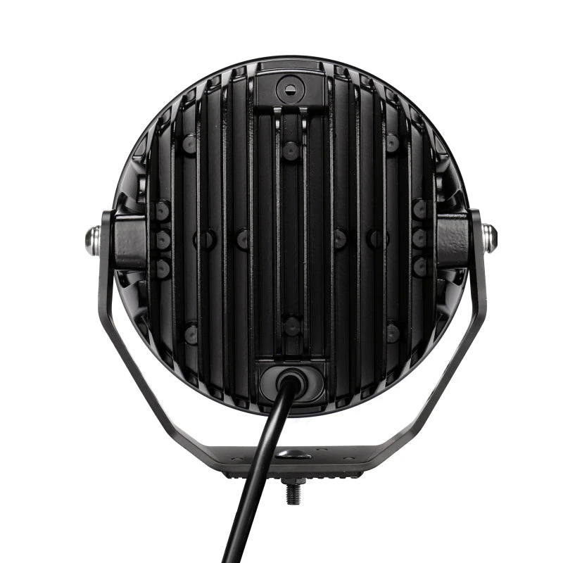 Go Rhino Xplor Blackout Series Round LED Spot Light Beam W/DRL (Surface/Thread Stud Mnt) 7in. - Blk 11 Go Rhino Xplor Blackout Series Round LED Spot Light Beam W/DRL (Surface/Thread Stud Mnt) 7in. - Blk - Image 9