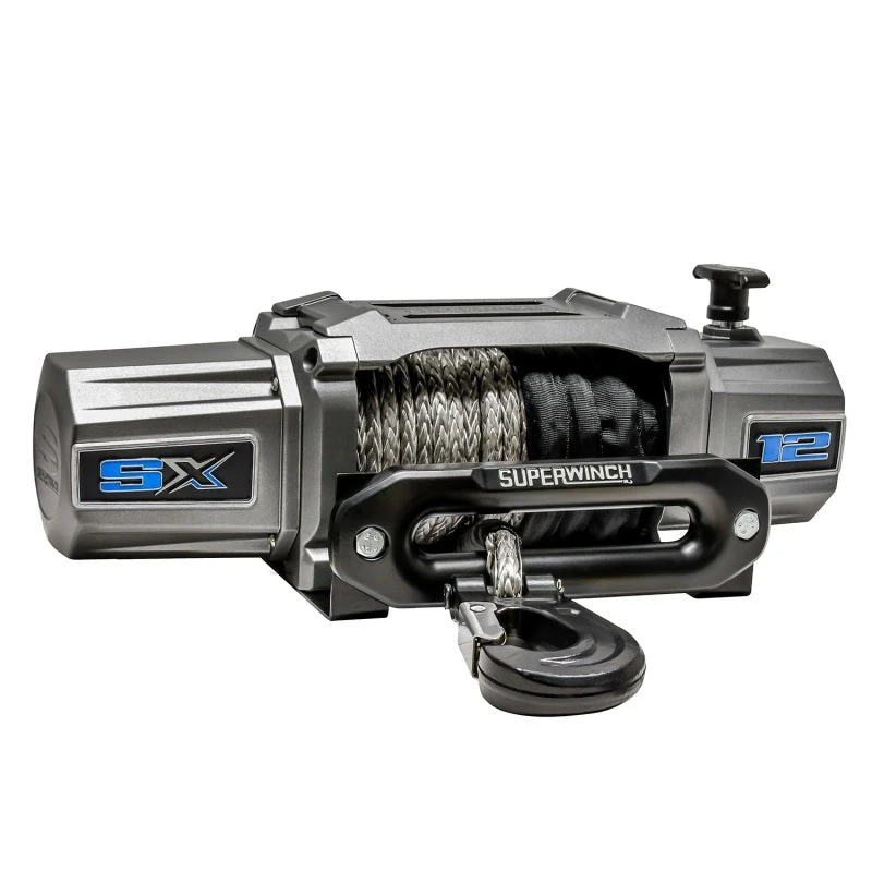 Superwinch 12000 LBS 12V DC 3/8in X 80ft Synthetic Rope SX 12000SR Winch - Graphite 15 Superwinch 12000 LBS 12V DC 3/8in X 80ft Synthetic Rope SX 12000SR Winch - Graphite - Image 13
