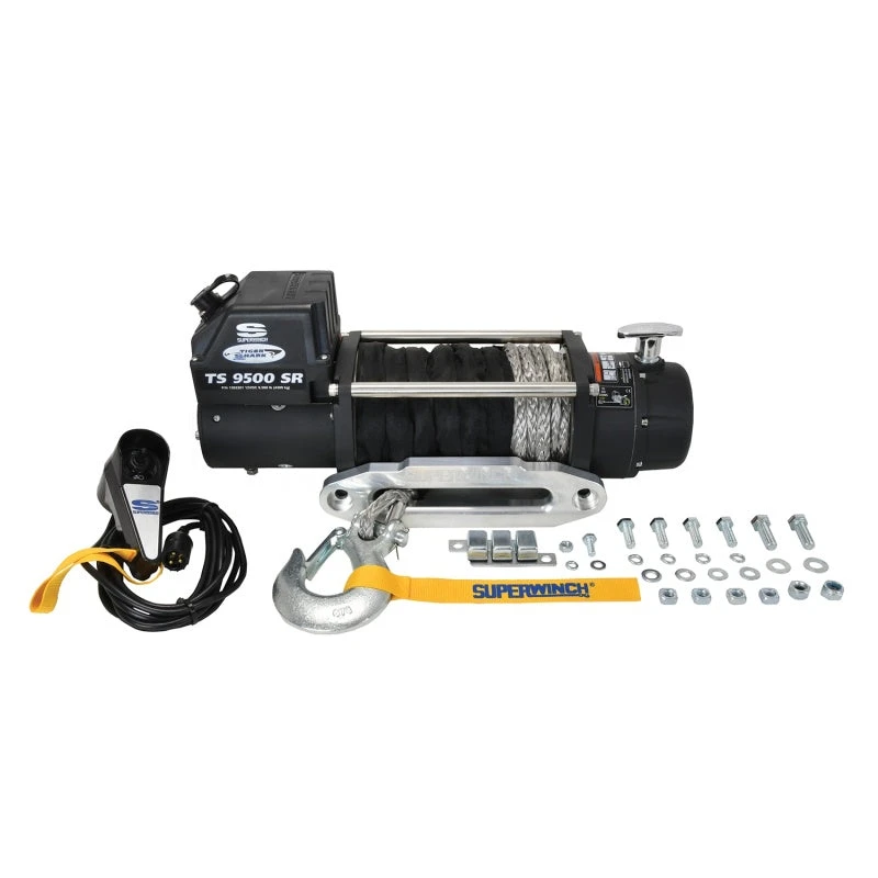Superwinch 9500 LBS 12V DC 3/8in X 80ft Synthetic Rope Tiger Shark 9500 Winch 9 Superwinch 9500 LBS 12V DC 3/8in X 80ft Synthetic Rope Tiger Shark 9500 Winch - Image 7