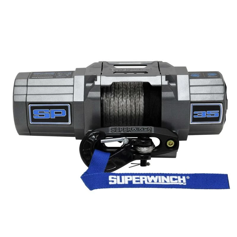 Superwinch 3500 LBS 12V DC 7/32in X 40ft Synthetic Rope Hawse Fairlead SP 35SR Winch 4 Superwinch 3500 LBS 12V DC 7/32in X 40ft Synthetic Rope Hawse Fairlead SP 35SR Winch - Image 2