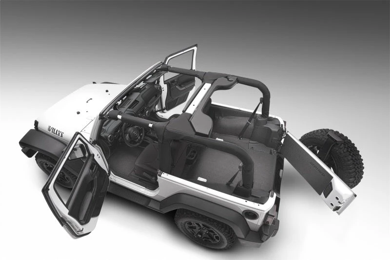 BedRug 07-10 Jeep JK 2Dr Rear 5pc BedTred Cargo Kit (Incl Tailgate & Tub Liner) 6 BedRug 07-10 Jeep JK 2Dr Rear 5pc BedTred Cargo Kit (Incl Tailgate & Tub Liner) - Image 4