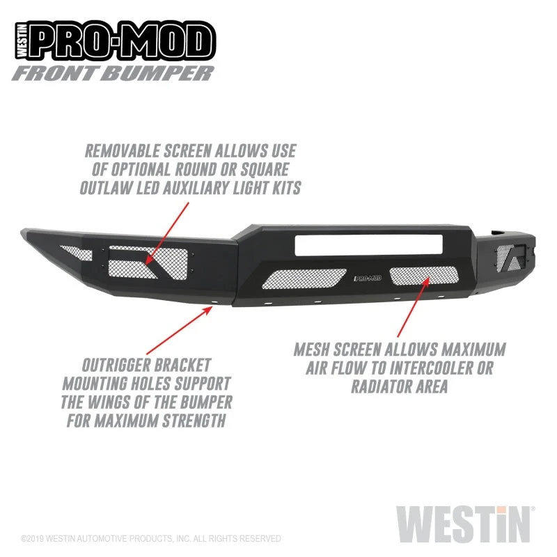Westin 15+ Chevrolet Colorado Pro-Mod Front Bumper 4 Westin 15+ Chevrolet Colorado Pro-Mod Front Bumper - Image 2