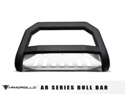 Armordillo 2008-2012 Mazda Tribute AR Series Bull Bar - Matte Black W/Aluminum Skid Plate
