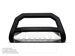 Armordillo 1999-2002 Ford Expedition AR Series Bull Bar - Matte Black W/Aluminum Skid Plate -Esptruck Shop ARbb mbba 4