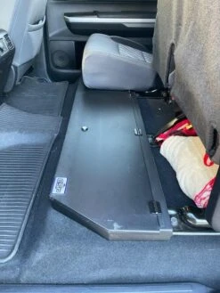 2014-2021 Toyota Tundra CrewMax Under Seat Long Box Lockable Storage 16 2014-2021 Toyota Tundra CrewMax Under Seat Long Box Lockable Storage -Esptruck Shop TundraLongBoxwithseatdownbudstruck3