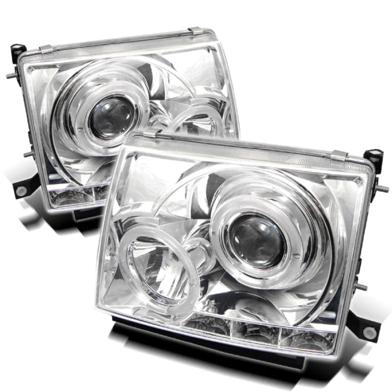 Spyder Toyota Tacoma 97-00 Projector Headlights LED Halo LED Chrome High H1 Low H1 PRO-YD-TT97-HL-C 4 Spyder Toyota Tacoma 97-00 Projector Headlights LED Halo LED Chrome High H1 Low H1 PRO-YD-TT97-HL-C - Image 2