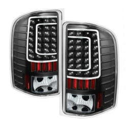 Spyder Xtune Chevy Silverado 07-13 LED Tail Lights Black ALT-ON-CS07-LED-BK