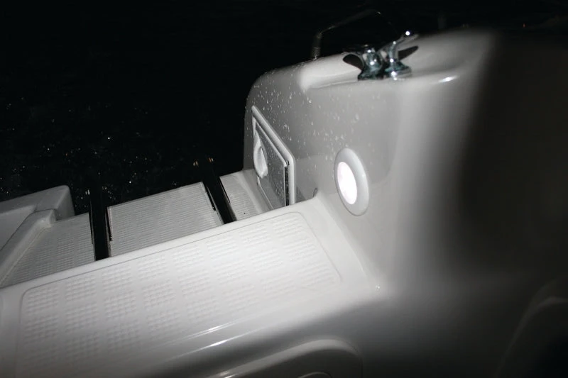 Hella 0500 Series Slim Line White 12V DC Round Soft LED Courtesy Light W/ White Plastic Rim 10 Hella 0500 Series Slim Line White 12V DC Round Soft LED Courtesy Light W/ White Plastic Rim - Image 8