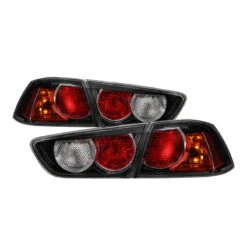 Spyder XTune Mitsubishi Lancer 08-15 OE Style Tail Lights - Black ALT-JH-MLEVO08-OE-BK