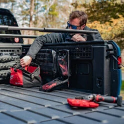 BuiltRight Industries 2022+ Rivian R1T Bedside Rack System - Bedside Molle 1 Panel -Esptruck Shop a64b34d5d085f0f67007ff1c9a6d7036L