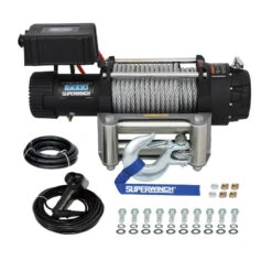 Superwinch 15000 LBS 12V DC 7/16in X 82ft Wire Rope Tiger Shark 11500 Winch -Esptruck Shop a7f92afab552d8557b4e6db1433def73