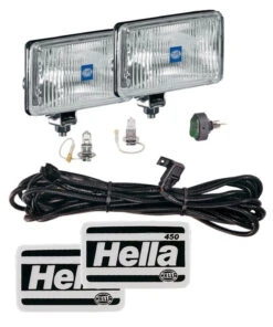 Hella 450 H3 12V SAE/ECE Fog Lamp Kit Clear - Rectangle (Includes 2 Lamps) -Esptruck Shop a85e2c28d753fd32ba03b3f134a0e072