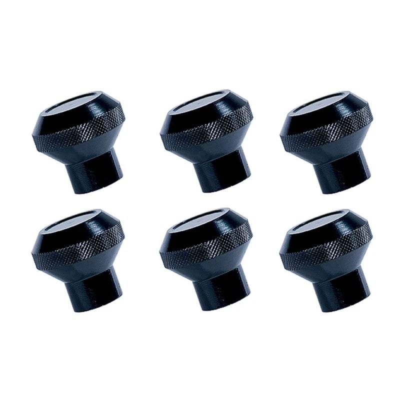Rugged Ridge Billet Aluminum Dash Knob Set Black Jeep CJ 3 Rugged Ridge Billet Aluminum Dash Knob Set Black Jeep CJ