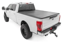 Hard Tri-Fold Flip Up Bed Cover - 6'10 In. Bed - Ford Super Duty (17-23) -Esptruck Shop ag4a5985
