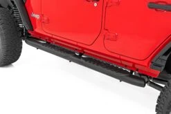 Oval Nerf Steps - 4 Door - Black - Jeep Wrangler Unlimited (18-23)