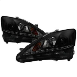 Spyder Lexus IS 250/350 2006-2010 Projector Headlights DRL Black Smoke PRO-YD-LIS06-DRL-BSM -Esptruck Shop b2072b688e375c1d638c97f27b1656f4