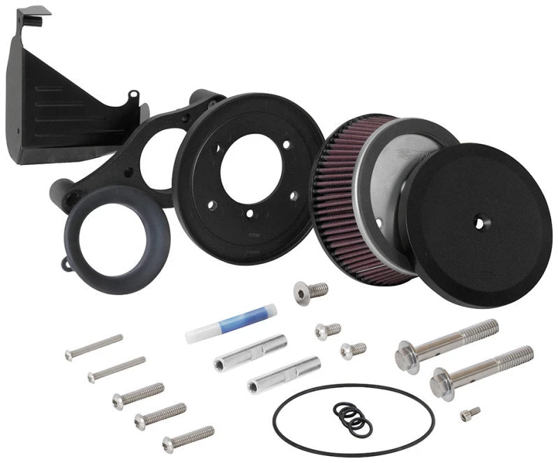 K&N Harley Davidson Road Glide Hammer Black Street Metal Intake System 5 K&N Harley Davidson Road Glide Hammer Black Street Metal Intake System - Image 3