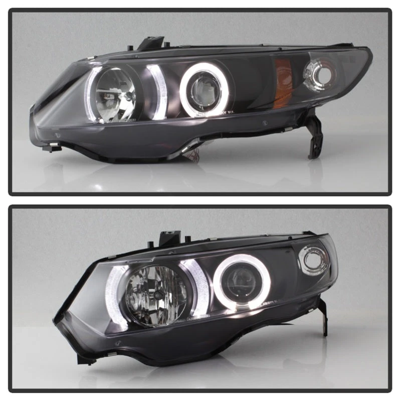 Spyder Honda Civic 06-08 2Dr Projector Headlights LED Halo Black High H1 Low H1 PRO-YD-HC06-2D-HL-BK 15 Spyder Honda Civic 06-08 2Dr Projector Headlights LED Halo Black High H1 Low H1 PRO-YD-HC06-2D-HL-BK - Image 13