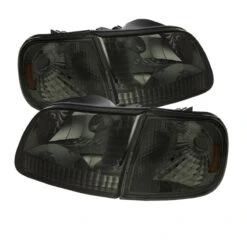 Spyder Xtune Ford F150 97-03 / Expedition 97-02 Crystal Headlights W/Corner Smoke HD-JH-FF15097-SET-AM-SM